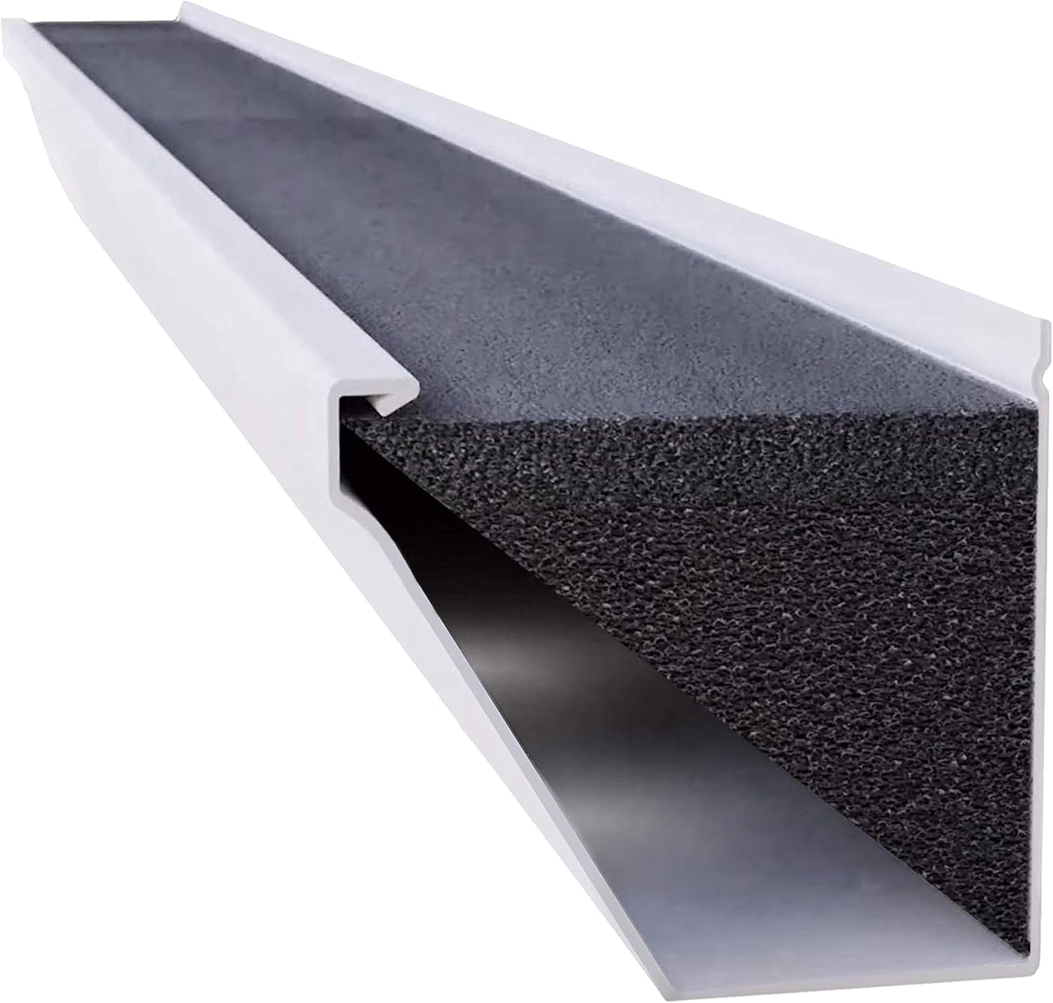EZ Gutter Guard - 7-Inch Fascia Foam Gutter Filter Insert for Year Round Leaf Protection & Proudly Made in The USA - GSF732-1