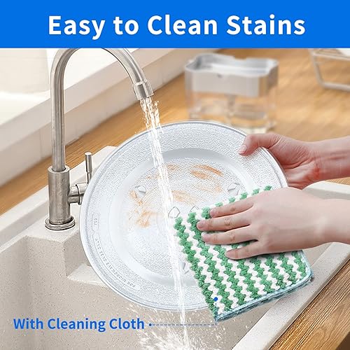 Miniatura 6 de Placa de repuesto para microondas de 12.5 pulgadas para Panasonic 12570000008334, Frigidaire 5304509437, GE ES1145DL1WW y más bandeja giratoria de