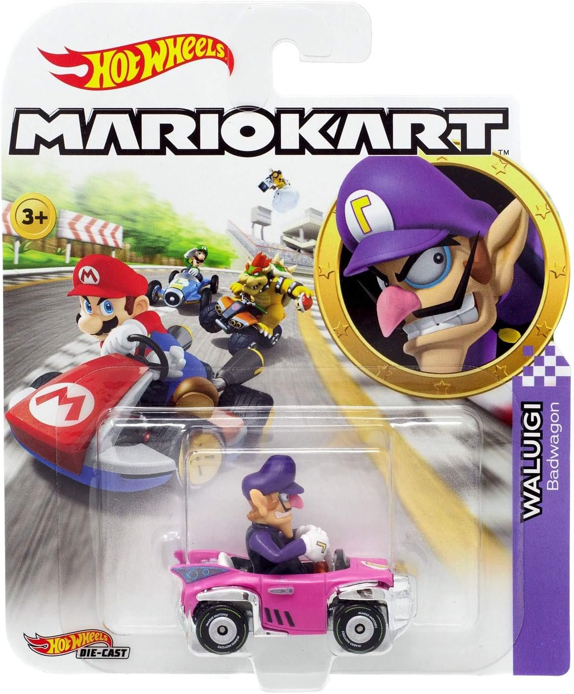 DieCast Hotwheels Mario Kart Waluigi Badwagon