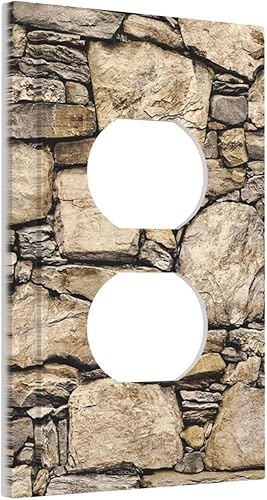 Miniatura 46 de Cubierta de interruptor de luz de palanca doble de 2 cuadras, color rosa, hongos, flores, placa de pared, placa frontal eléctrica, retro, años 70,