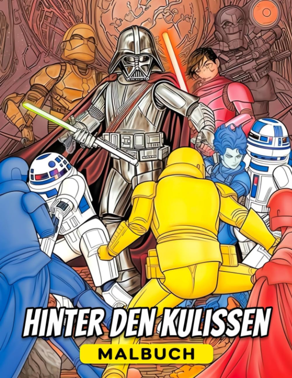 Hinter den Kulissen: Ein fortgeschrittenes Ausmalbuch für Filmfans - Färbe dich hinter die Kulissen