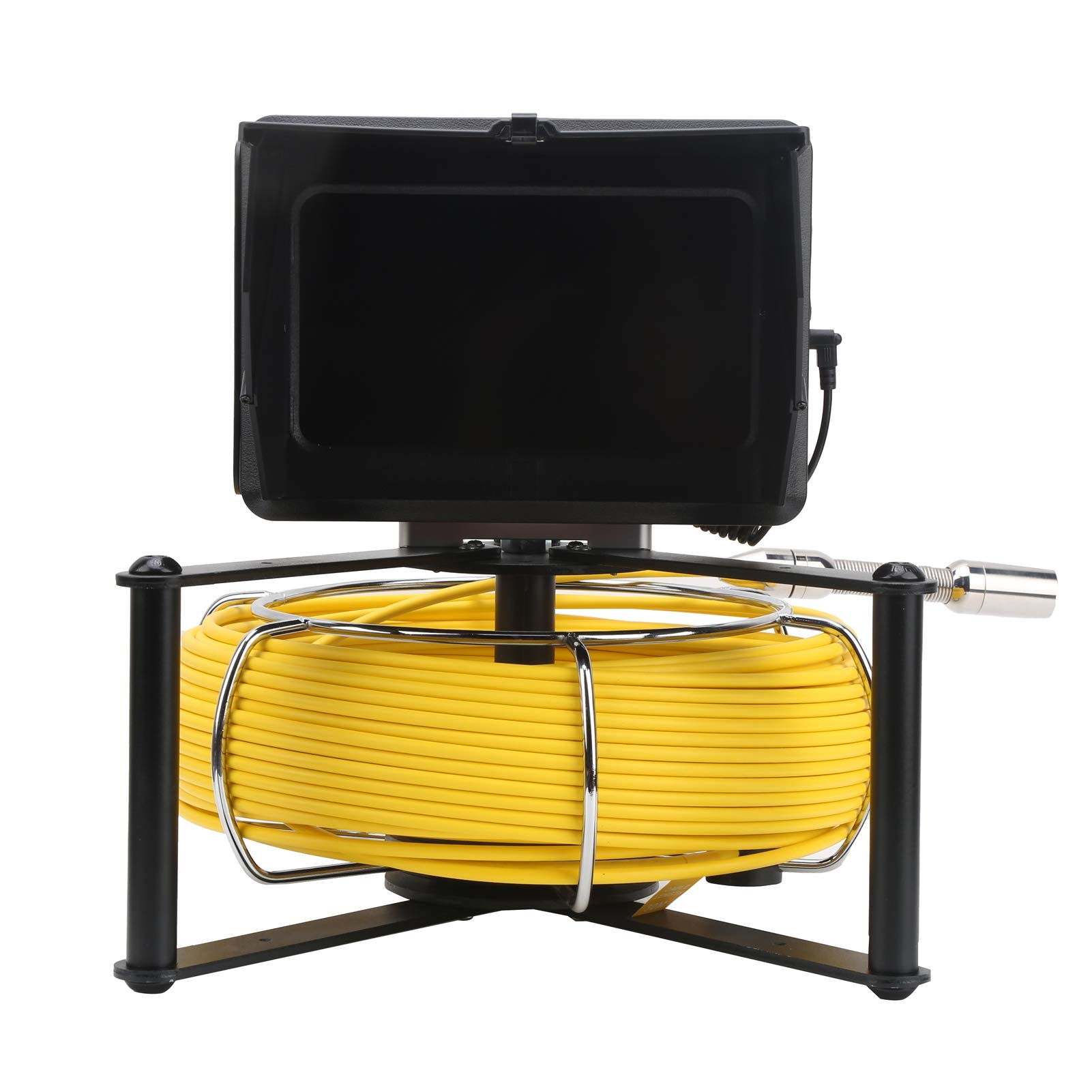Rohrinspektionskamera Professionelles Wasserdicht 7 -Zoll -IPS -Bildschirm 1200 TVL Abwasserkanal -Pipeline -Inspektion Kamera mit 30 m Faserglaskabel zum Einsatz von HVAC