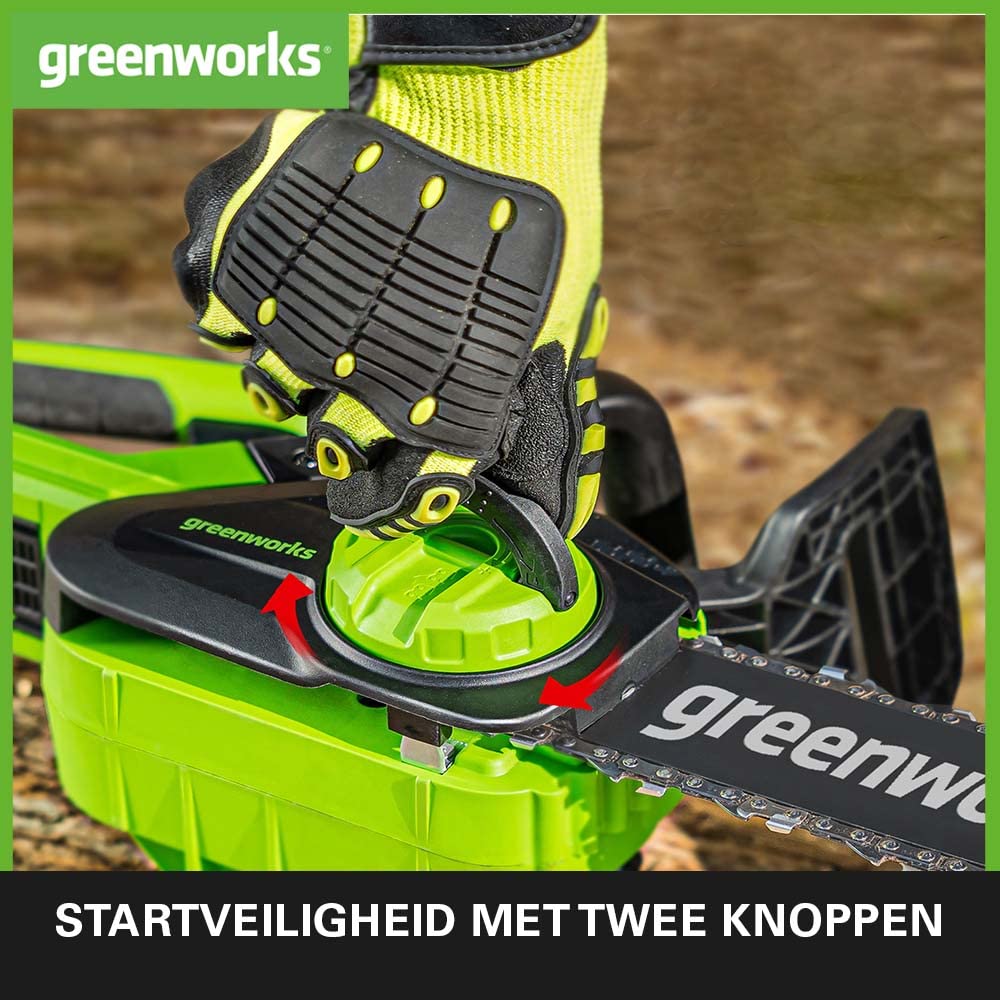 greenworks 40 Volt Accu Kettingzaag G40CS30K2X