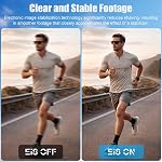 OBEST Action Camera, 4K Mini Thumb Camera, POV Cam with IP68 Waterproof, Magnetic Hands-Free POV Camera for Vlogging, Cycling, Mountaineering and Outdoor Sports(Black)