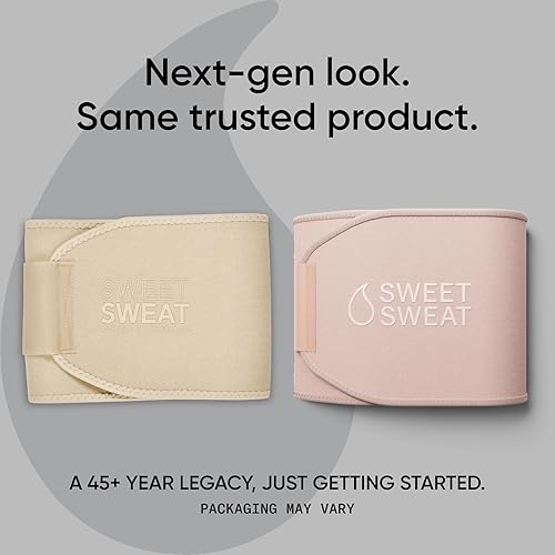 Vista 14 de Sweet Sweat - Faja reductora de cintura tonificada para mujeres y hombres, cinturón de entrenamiento de primera calidad para tonificar el área