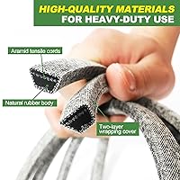 Vista 5 de LTX1040 Correa de cortacésped de tractores 754-04208 954-04208 Cub Cadet MTD Correa de transmisión Gris Cable de Kevlar 5/8" x 41