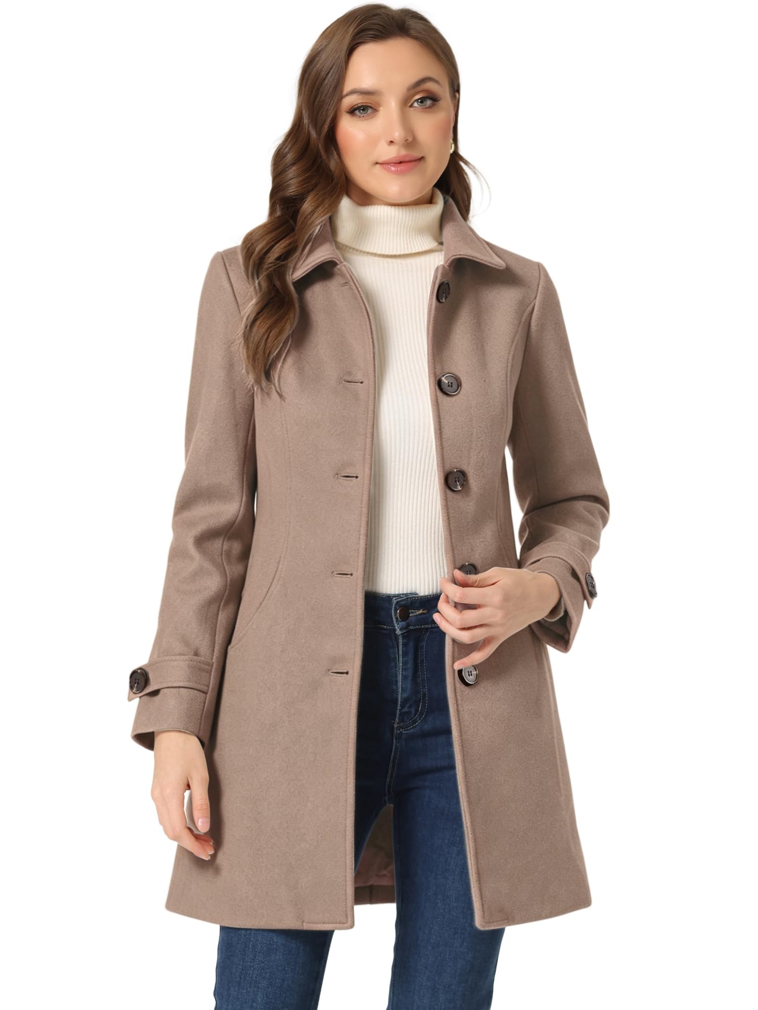 Allegra K Pea Coat