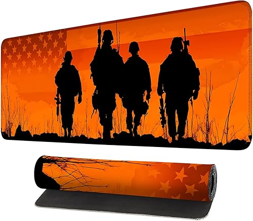 Miniatura 45 de Alfombrilla para mouse, grande antideslizante con bordes cosidos, tapete de escritorio para escritorio, laptop, computadora, teclado, protector de