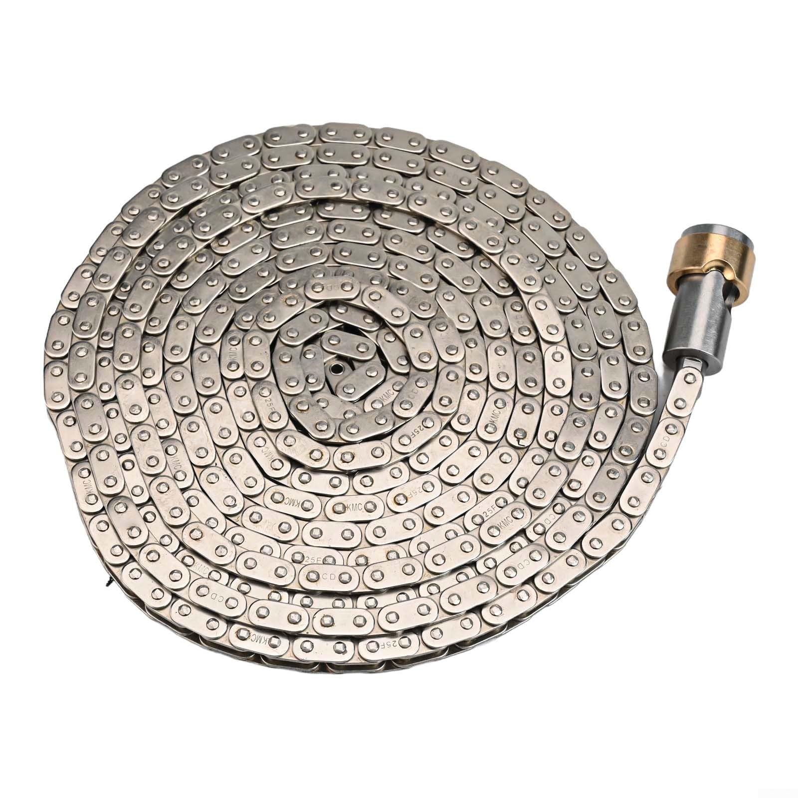 Chaîne de rechange pour rameur Concept 2 modèle C, D et E Chaîne en nickel silencieuse Expérience lisse Installation facile Ajustement parfait pour une fonctionnalité optimale