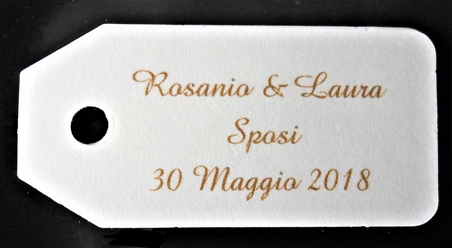 Vinciprova Le Gemme di Venezia 200 Targhetta Bigliettini Bomboniera per Tutti Gli Eventi Stampa Personalizzata a Colori in Omaggio