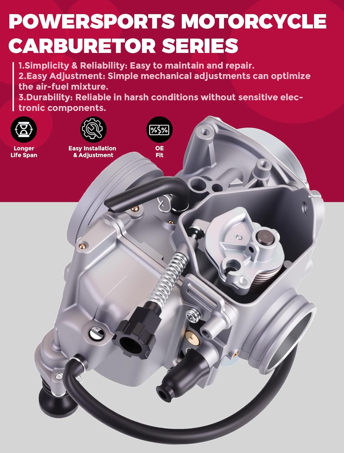 Carburetor For Honda Fourtrax 300 TRX300 TRX300FW 1992-2000/16100-HM5-850,16100-HM5-L01,16100-HC4-033,16100-HC4-013,16100-HC4-840,16100-HM5-671,16100-HM5-730,16100-HC4-750