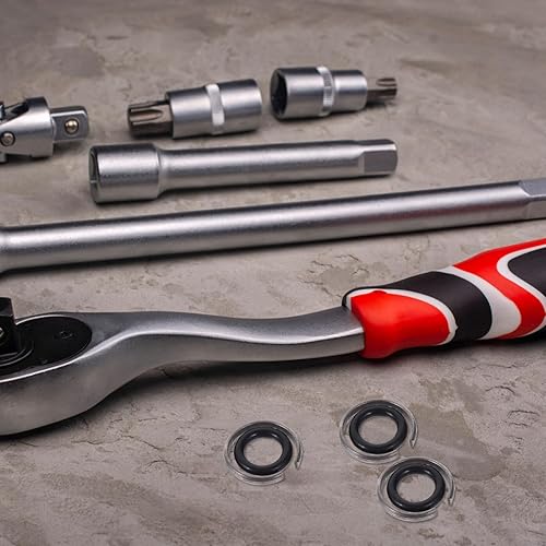 Miniatura 9 de TEHAUX - 10 juegos de llaves de impacto con anillo tórico, piezas de herramienta de llave de impacto