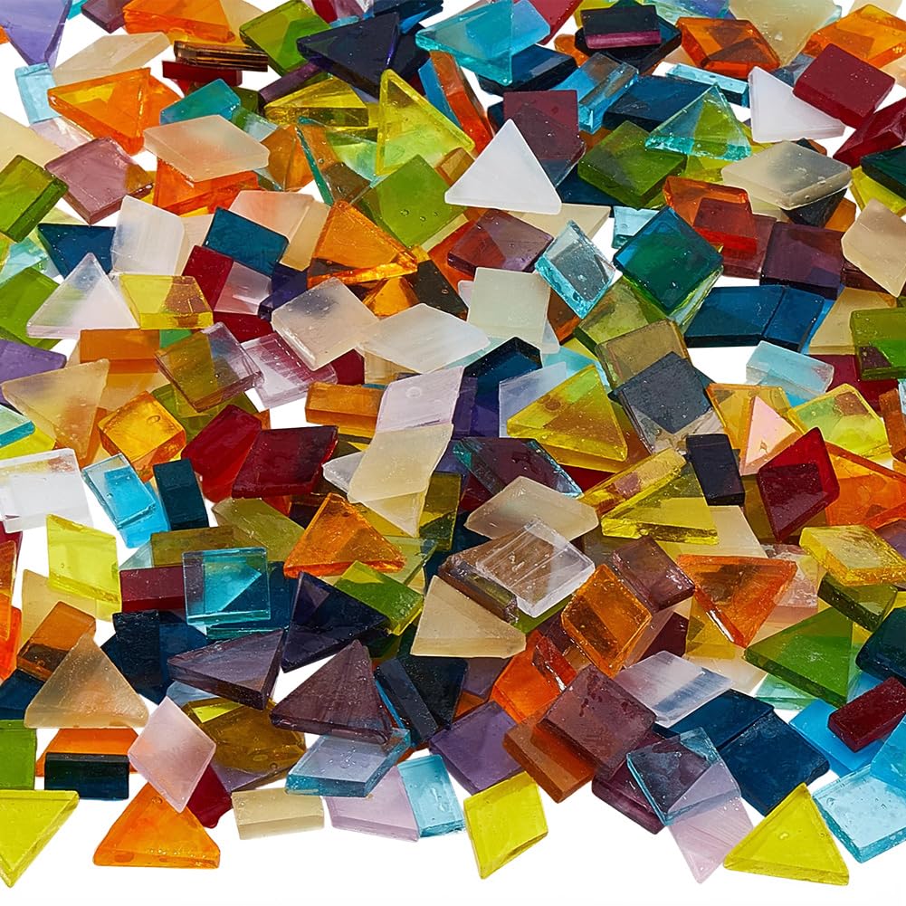 Mosaico iridiscente para decorar marcos de fotos y dar un toque de color a los rincones de tu hogar