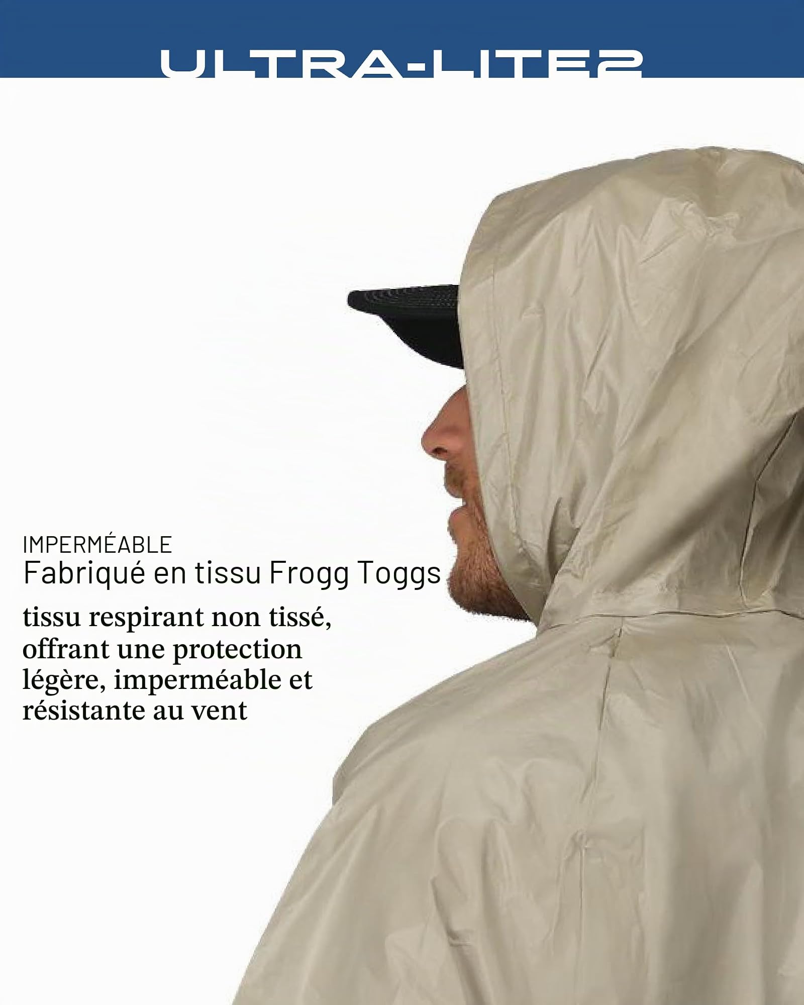 FROGG TOGGS Ultra-lite2 Waterproof Breathable Protective Rain Suit Combinaison de pluie Ultra Lite Mixte (lot de 1)