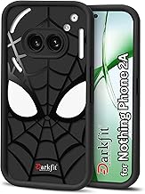 DARKFIT Back Case Cover Compatible for Nothing 2A | Spidey Face Mask Case | Soft Silicone | Camera & Body Protection | Shock Proof | Color Black | Pack of 1