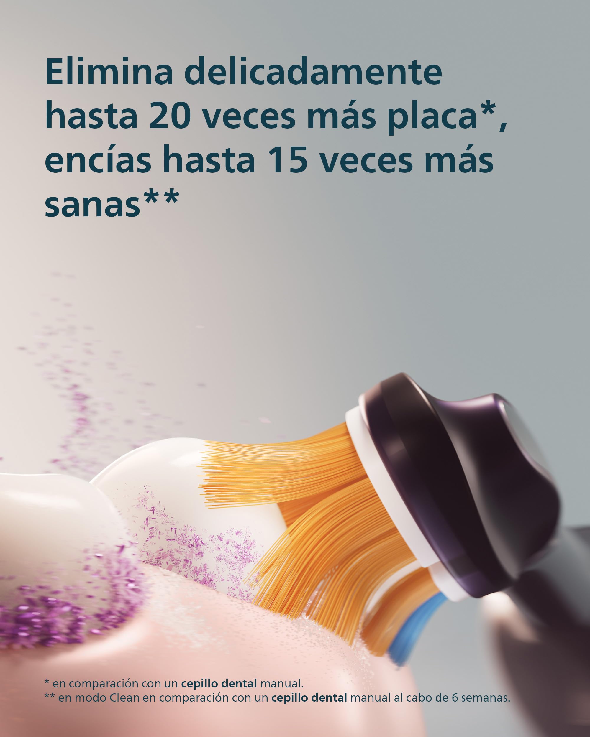 Philips Sonicare Next-Generation DiamondClean 8500 Cepillo de dientes eléctrico - con Smart Pressure Feedback y 18 ajustes, azul oscuro, HX8515/13