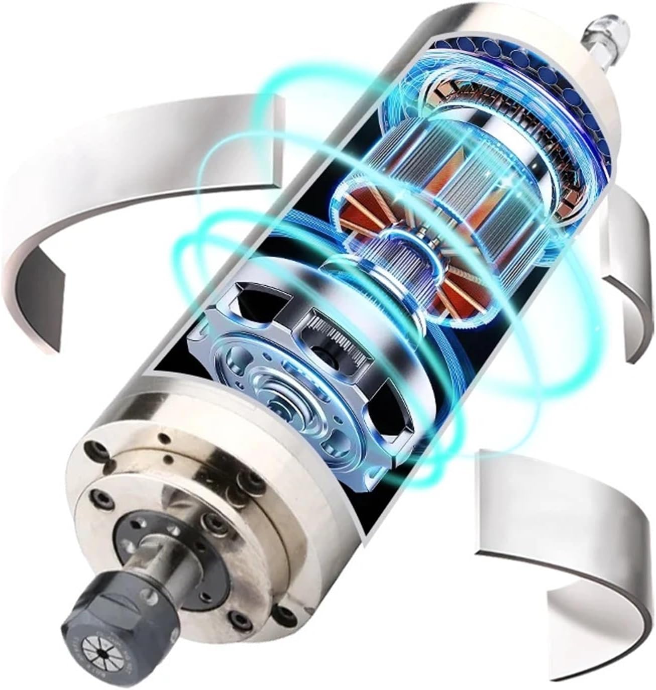 1.5kw ER16 400HZ Metal Mold Motor High-Speed Water-Cooled Engraving Milling Machine 80mm Engraving Machine Accessories