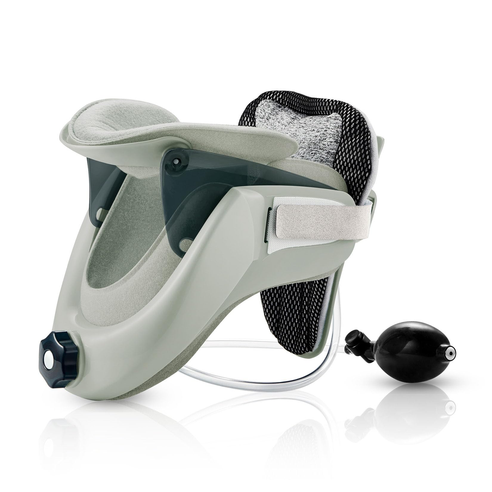 Collar de tracción cervical inflable inalámbrico para cuidado pre/postoperatorio, soporte ajustable y cómodo para alineación y alivio del cuello