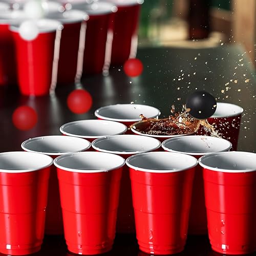 Miniatura 7 de Paquete de 100 pelotas de tenis de mesa, bolas de plástico multicolor de 1.575 pulgadas, bolas de cerveza de 1.575 pulgadas, bolas pequeñas a