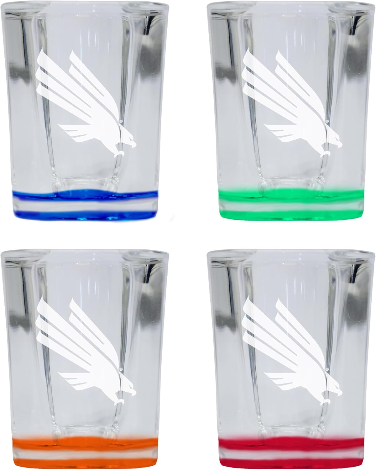 Set de 4 Vasos Grabados 2 oz R and R Imports Multicolor