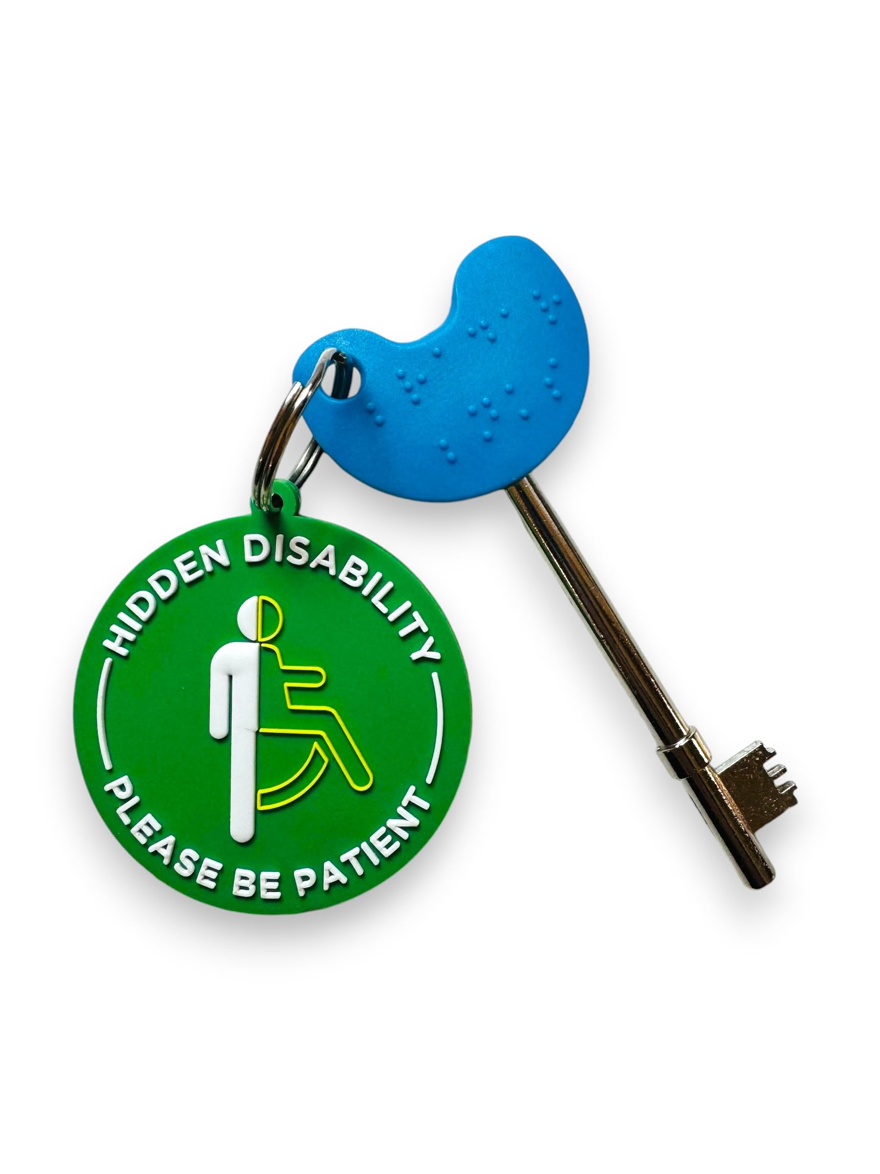 Pac Supplies Global Multicolour Compatible Nks/Radar Uk Disabled Toilet Key With 3D Visual Awareness Hidden Disability Disc Tag