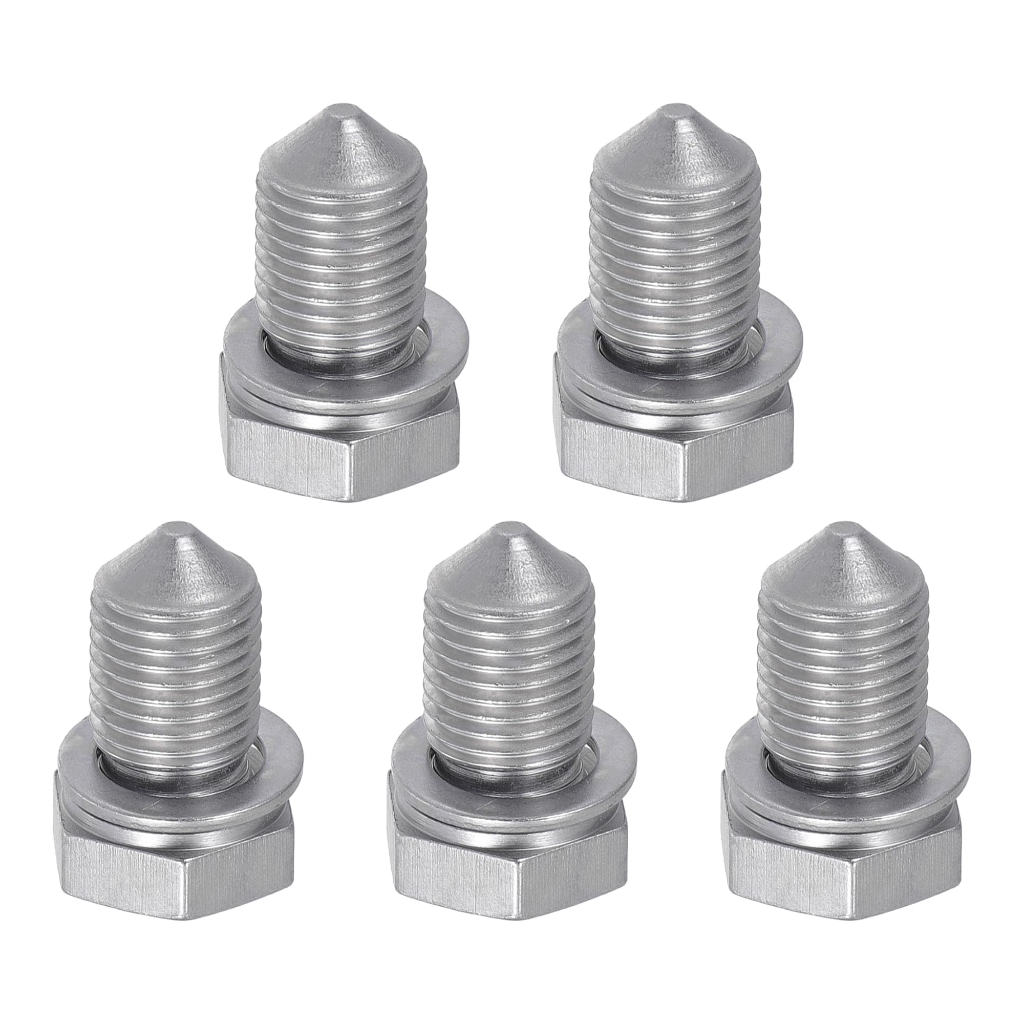 Tappo Di Scarico Olio N90813202 - Per Audi A3, A4, VW Beetle, Ecc., Argento, 3 Pezzi