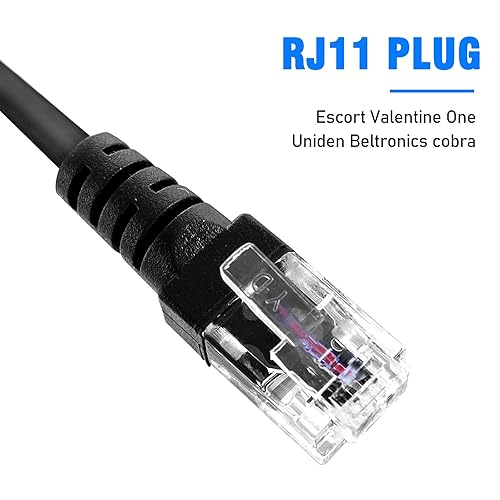 Miniatura 10 de Kit de cables duros para detector de radar, kit de cableado de cable directo para Uniden Escort, San Valentín, Beltronics, pasaporte, Cobra,