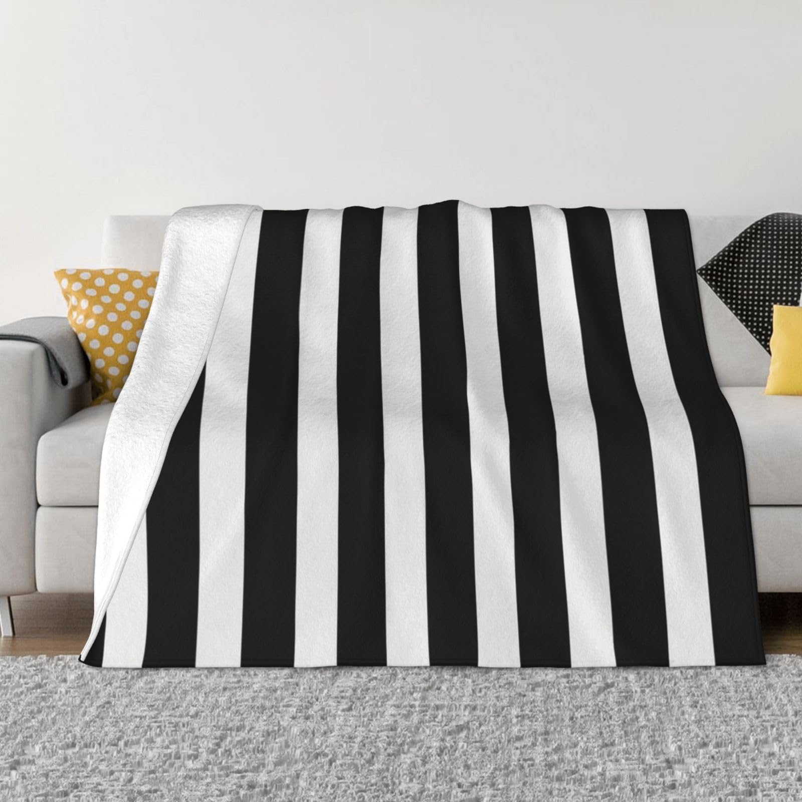 Couverture micro-polaire haut de gamme en peluche douce et microfibre premium de 152 x 127 cm