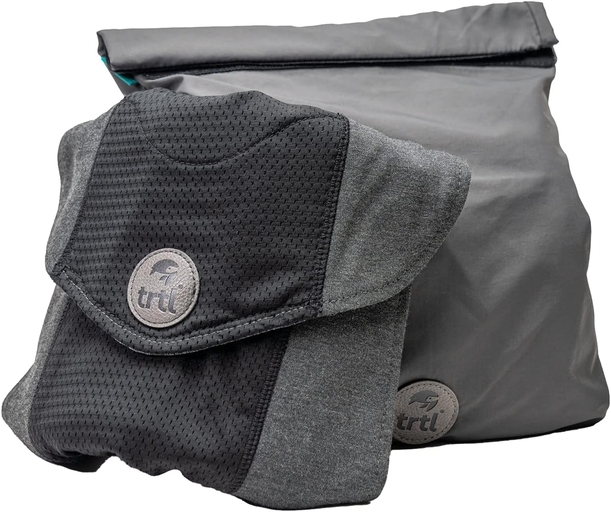 TRTL Travel Pillow Cool Neck Support - Neck Pillow for Cooling Airplane with Fabric - Lightweight and Easy to Carry