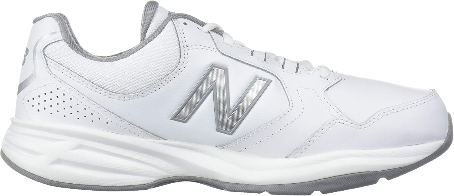 New Balance Men's 411 V1 Training Shoe 7 White/Silver Mink