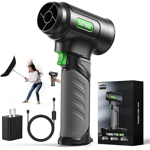 Handheld Cordless Turbo car Dryer，756w 1200g Turbo air Blower for Drying Cars, Electric Leaf Blower for Patio/Lawn/Garage/Snow, 8×3000mah Battery w/USB-c Fast Charging, Lightweight & Portable