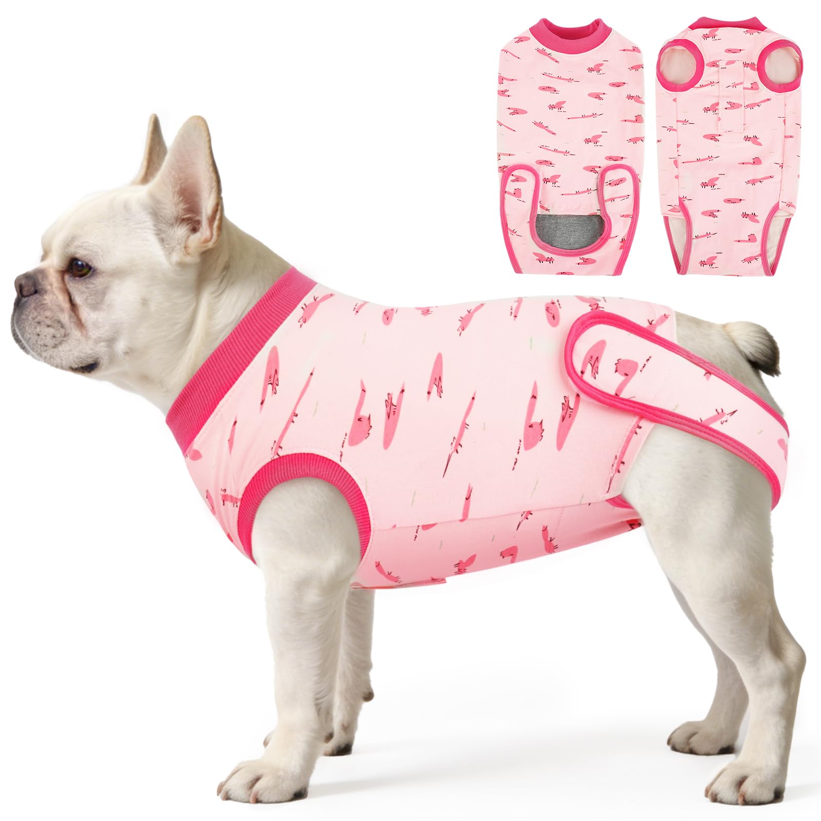 IDOMIK Dog Recovery Suit for Neuter Spay,Anti-Licking Dog Surgical Bodysuit