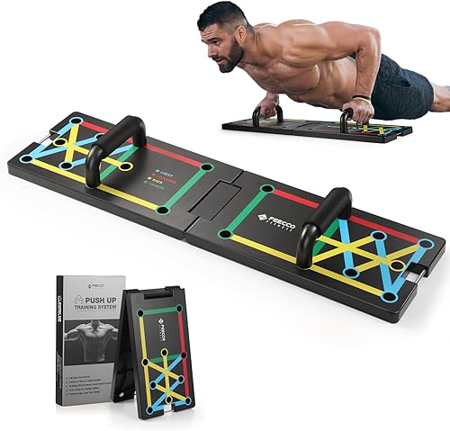 FEECCO - Tabla de empujar, diseño plegable con asas suaves, para todos los tamaños de cuerpo