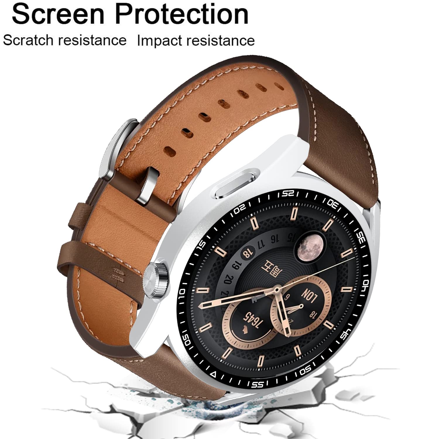 RuenTech Custodia compatibile con Amazf GTR3/GTR3 Pro, custodia