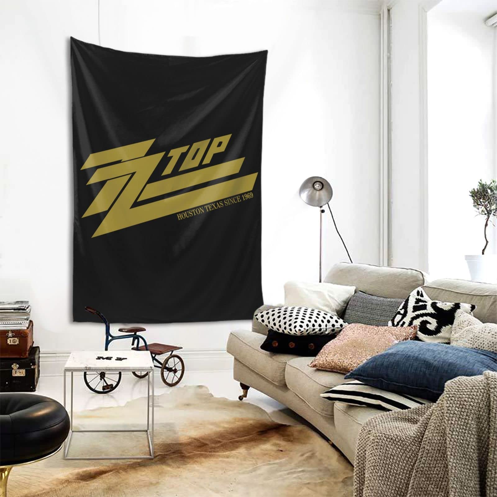 Amazon.co.jp: タペストリー Zz Top オシャレ 60*40inch 布ポスター