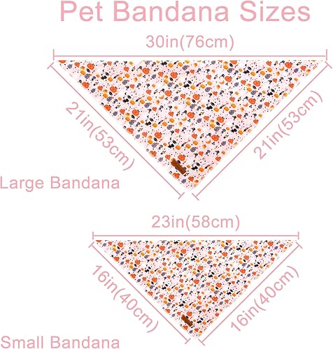 Vista 55 de Bandana de verano para perro, bandana hawaiana para perros medianos y grandes, lindo pañuelo rosa para cachorros, adorable bufanda triangular