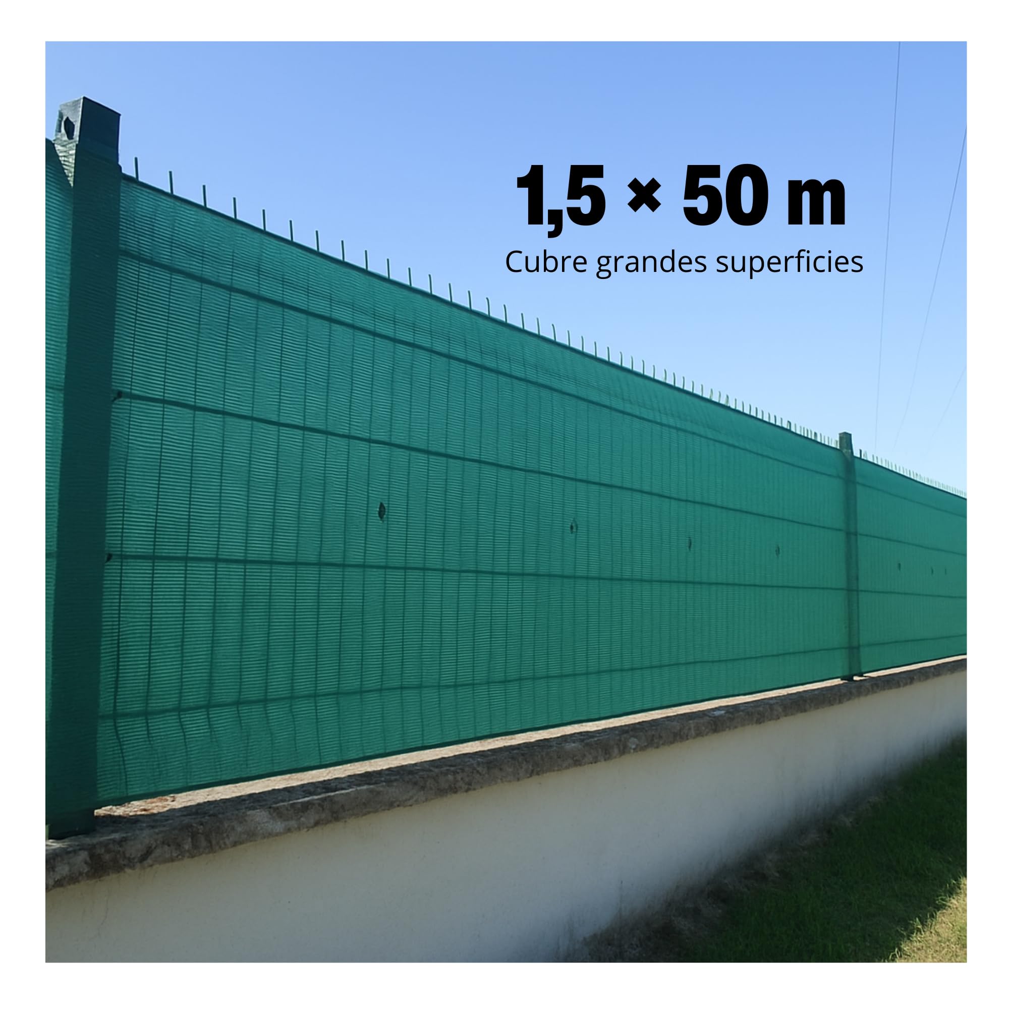 Riegolux Rete a scomparsa, verde, 1,5 x 50 m, 70 g/m², 107653