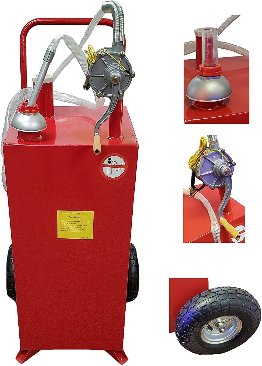 Zoom Zoom Parts 30 Gallon Portable Gas Fuel Storage Saving