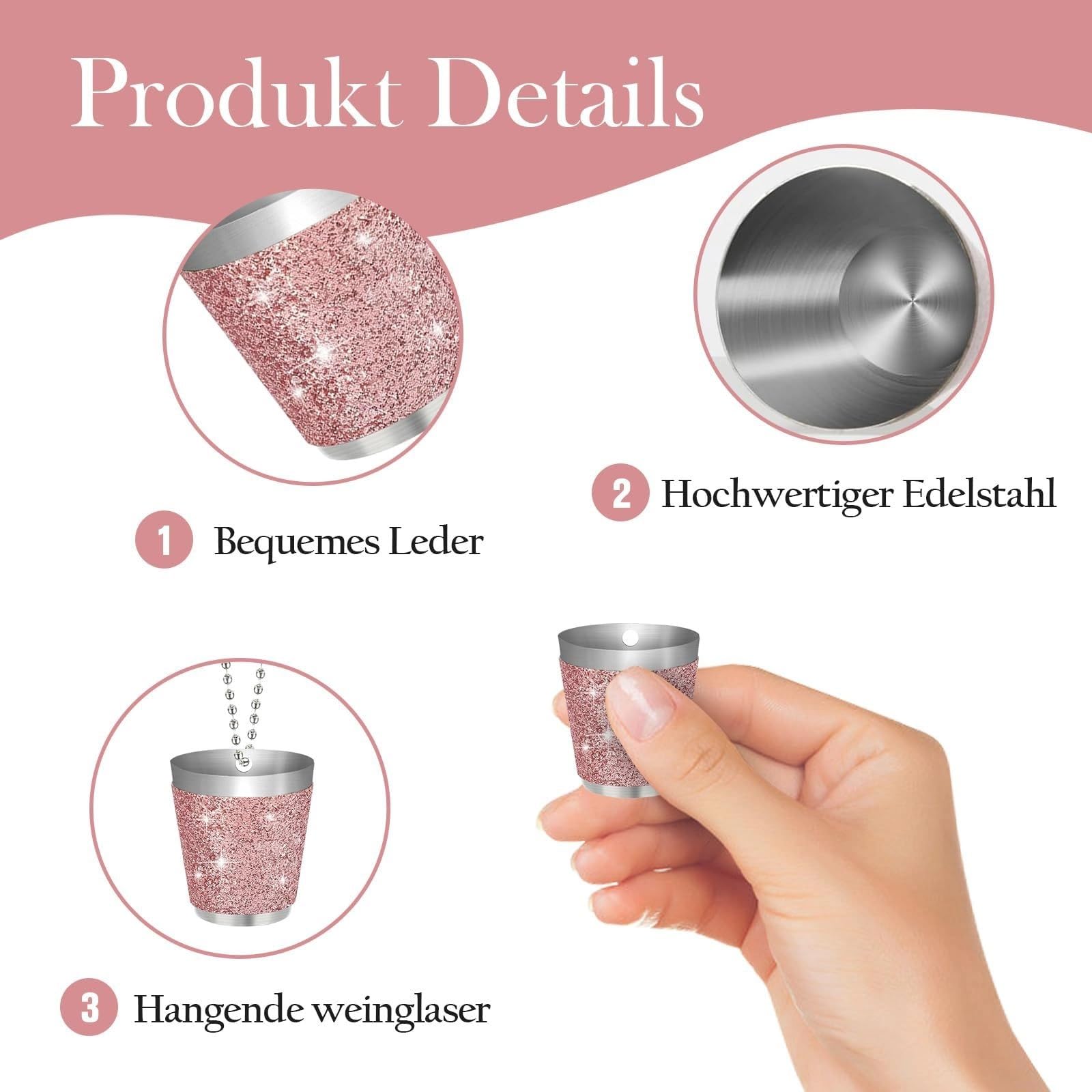 4 Pièces Verre Vin Reutilisable Gobelet Inox Gobelet Biere