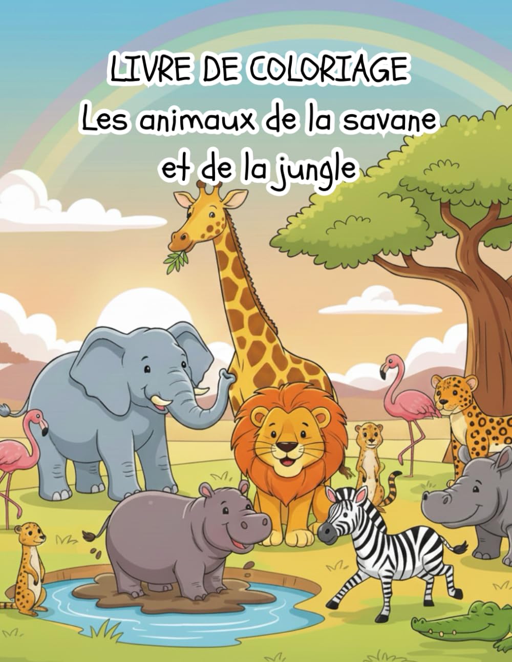 Livre de coloriage - les Animaux de la Savane