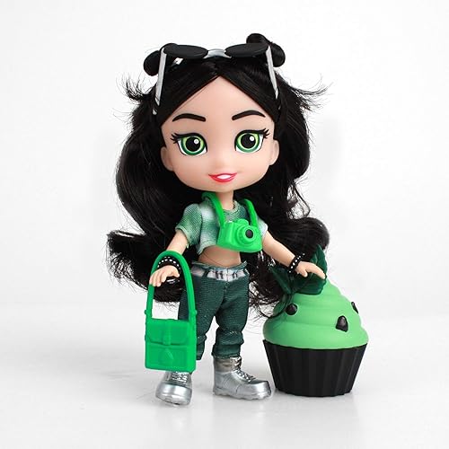 Miniatura 2 de Figura de acción para mantener a Bella Girl con cupcakes, 5 figuras de acción (red)