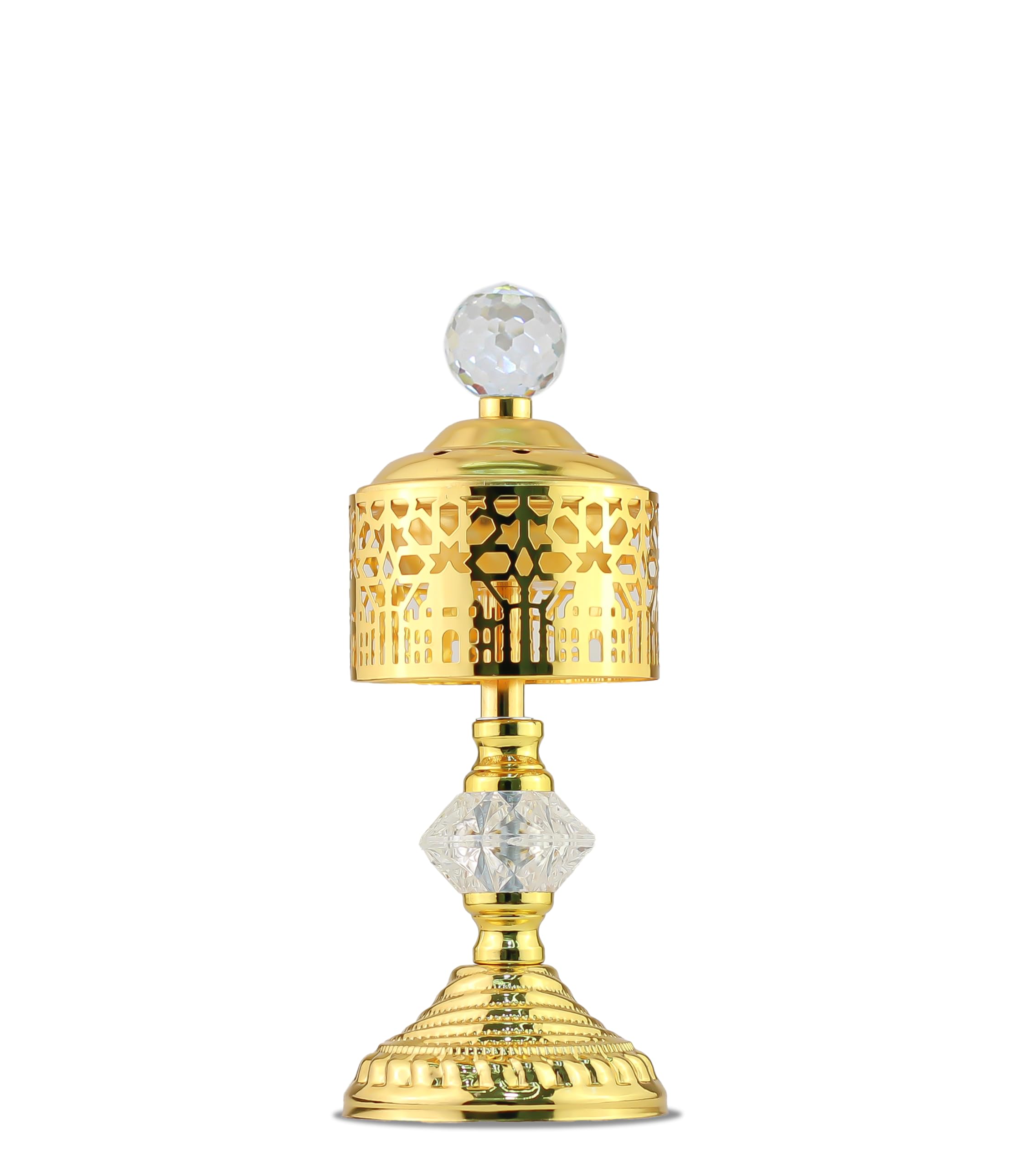 Mobigon Charcoal Incense Burner, Bakhoor Burner, Oud Frankincense Incense Burner, Vintage Arabic Burner, Suitable For Arabian Oud, Yoga, Spa and Aromatherapy, Office & Home Decor (style 18)