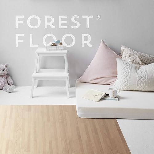 Miniatura 6 de Azulejos de espuma estampada de 38 de pulgada de grosor Forest Floor, tapetes de espuma de grano de madera entrelazados de primera calidad, piso