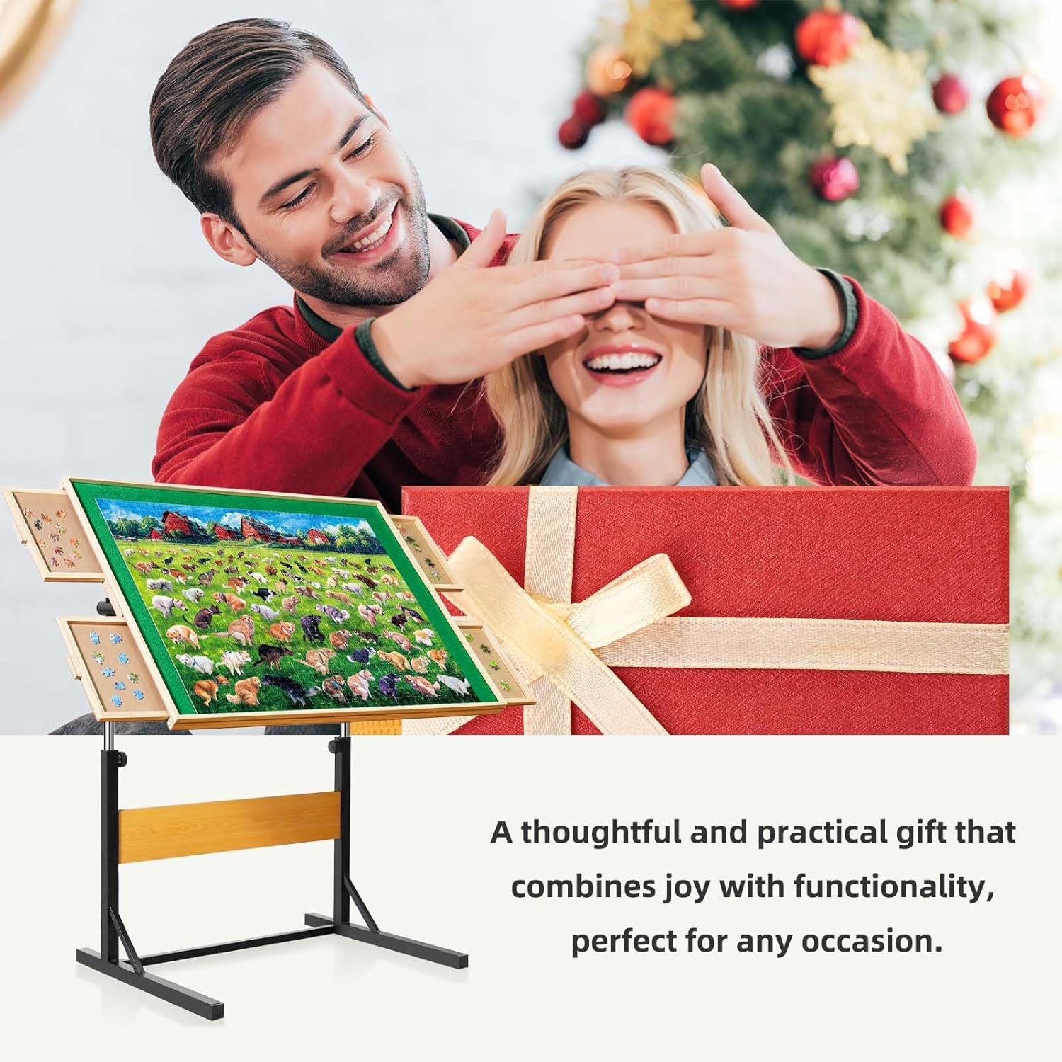 Custom Personalized Jigsaw Puzzle - 1500 Piece Wooden Puzzle From Your Photo, DIY Gift For Adults & Teens
