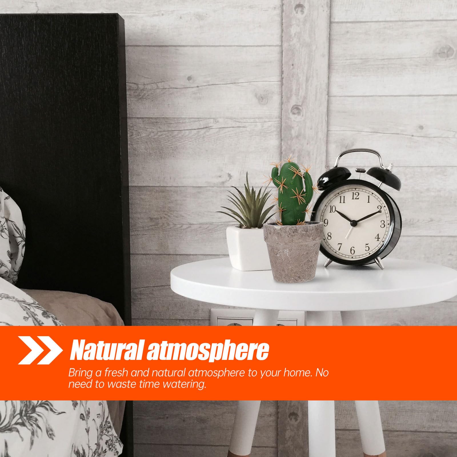 ABOOFAN Set 4pezzi Piante Grasse Finte Realistiche in Polpa e Plastica, Decorazione da Scrivania per Casa e Camera, Facile Cura Aspetto Fresco e Naturale
