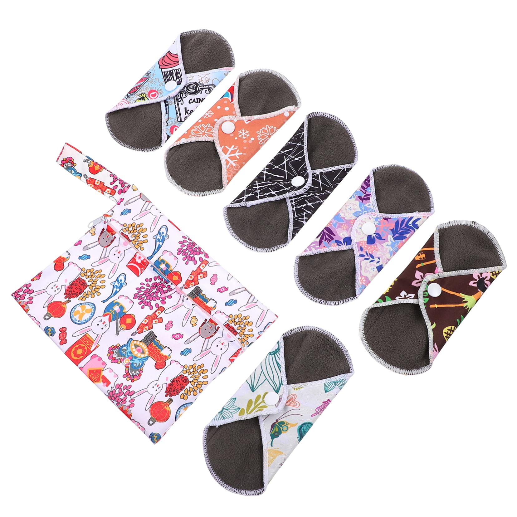 minkissy Lot De 2 Serviettes Hygiéniques Confortables Réutilisables Et Lavables Pour Femmes