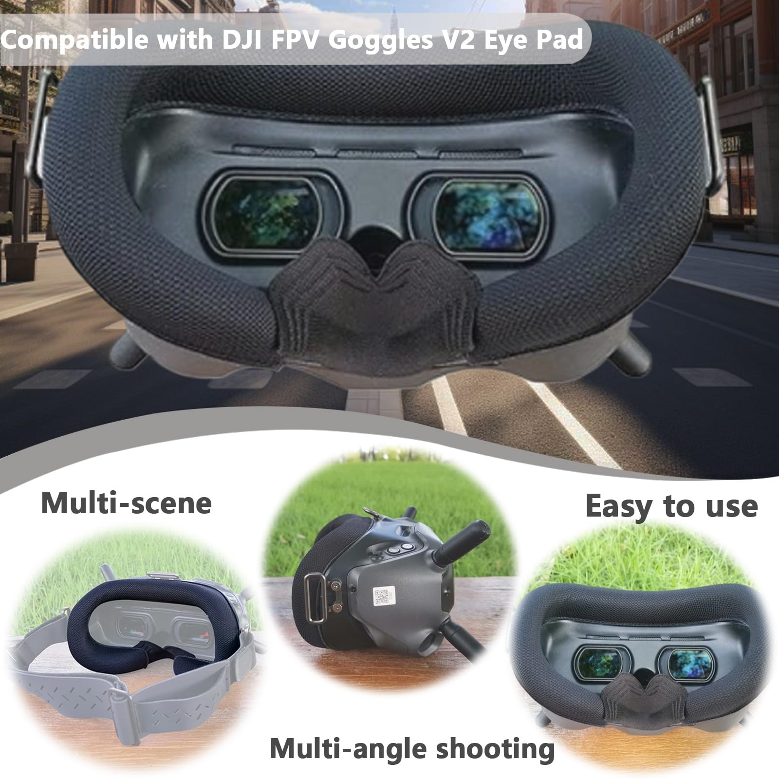 Amazon.co.jp: Honbobo DJI FPV Goggles V2 対応 眼鏡 フェイス 