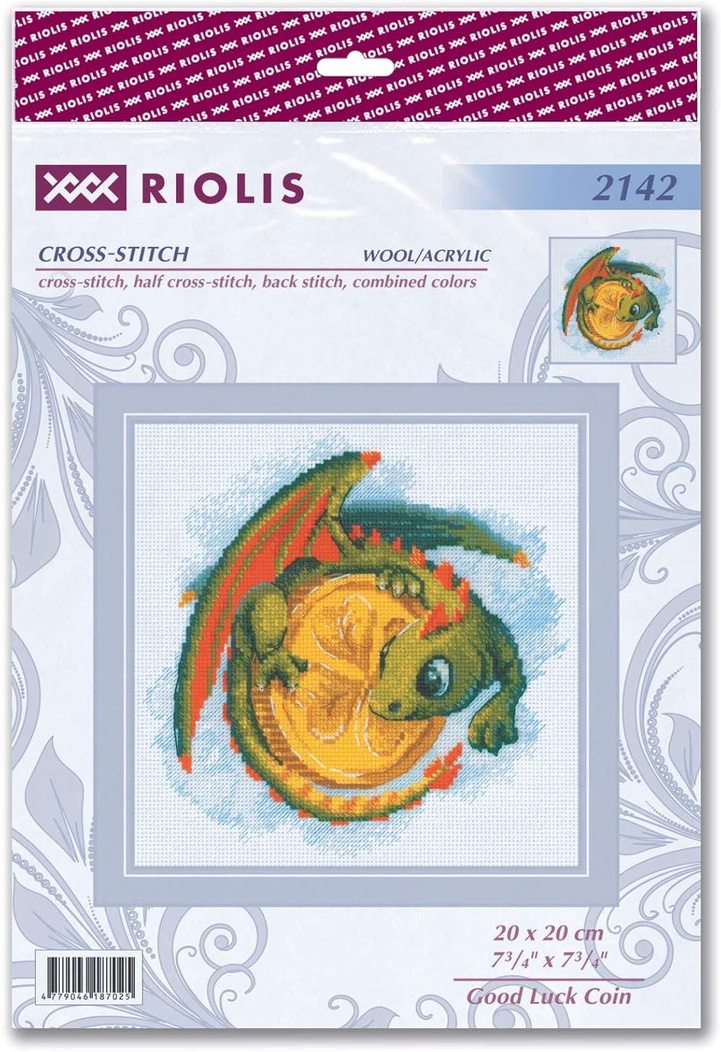 RIOLIS Counted Cross Stitch kit 2142 Good Luck Coin