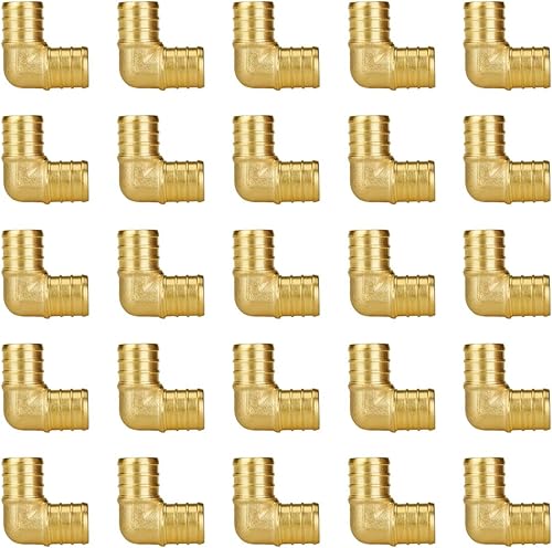Miniatura 55 de SUNGATOR Paquete de 2 codos de oreja Pex de 1/2 pulgada, sin plomo de latón, accesorios Pex de 1/2 pulgada, certificado NSF