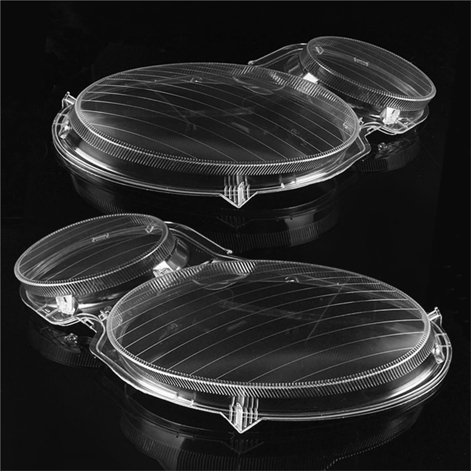 Cubierta Faro Lente Coche para Benz Clase E W211 E320 E350 2006-2008 Lentes De Faros Delanteros Reemplazo De Carcasa De Faros Lado Izquierdo Y Derecho Coche Lente Faro Cubierta(Right)